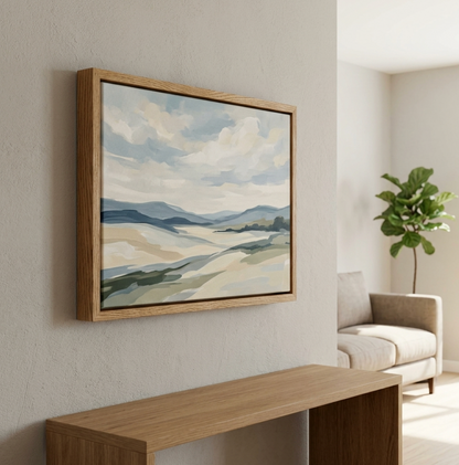 Oak Canvas Float Frame