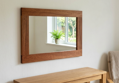 Solid Mahogany Mirror