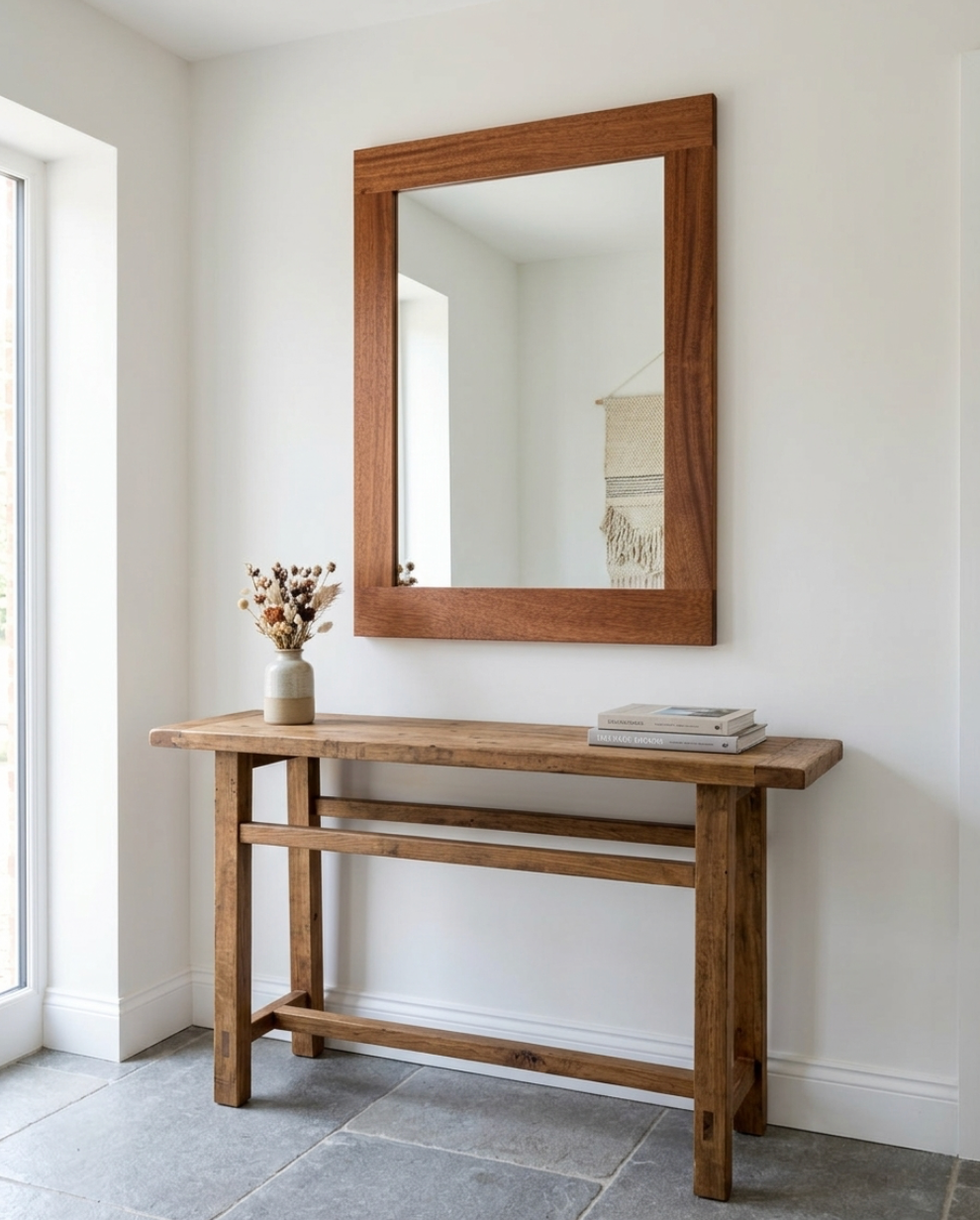 Solid Mahogany Mirror
