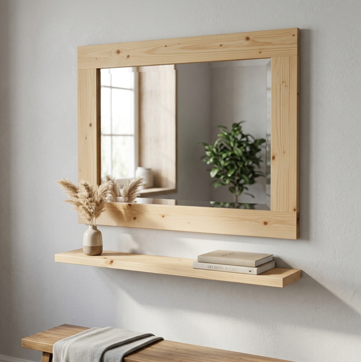 Rustic Bevelled Mirror