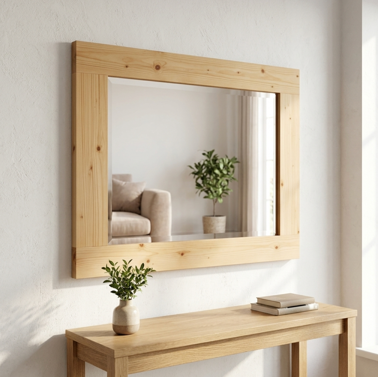 Rustic Bevelled Mirror