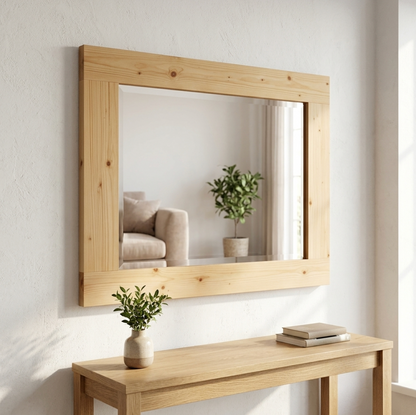 Pine Bevelled Mirror