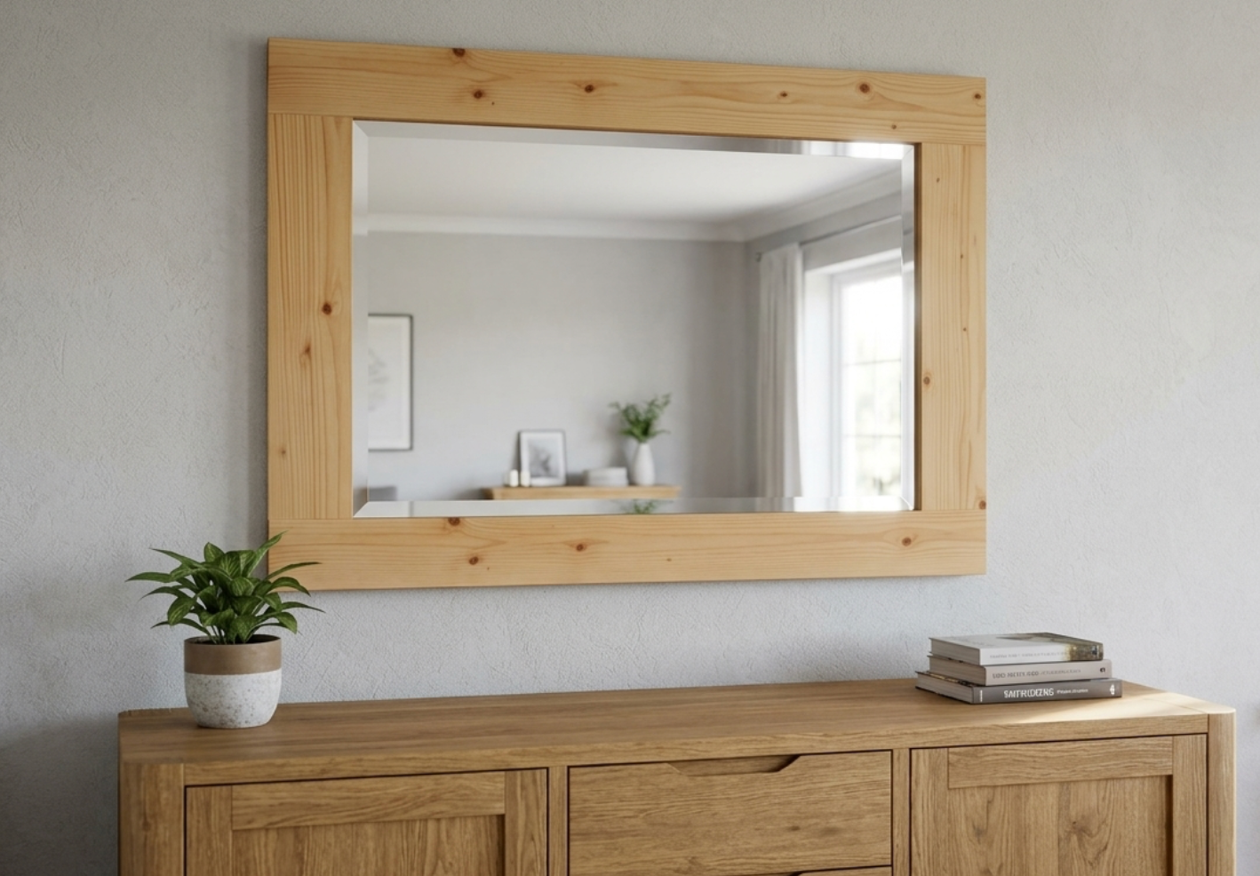 Rustic Bevelled Mirror