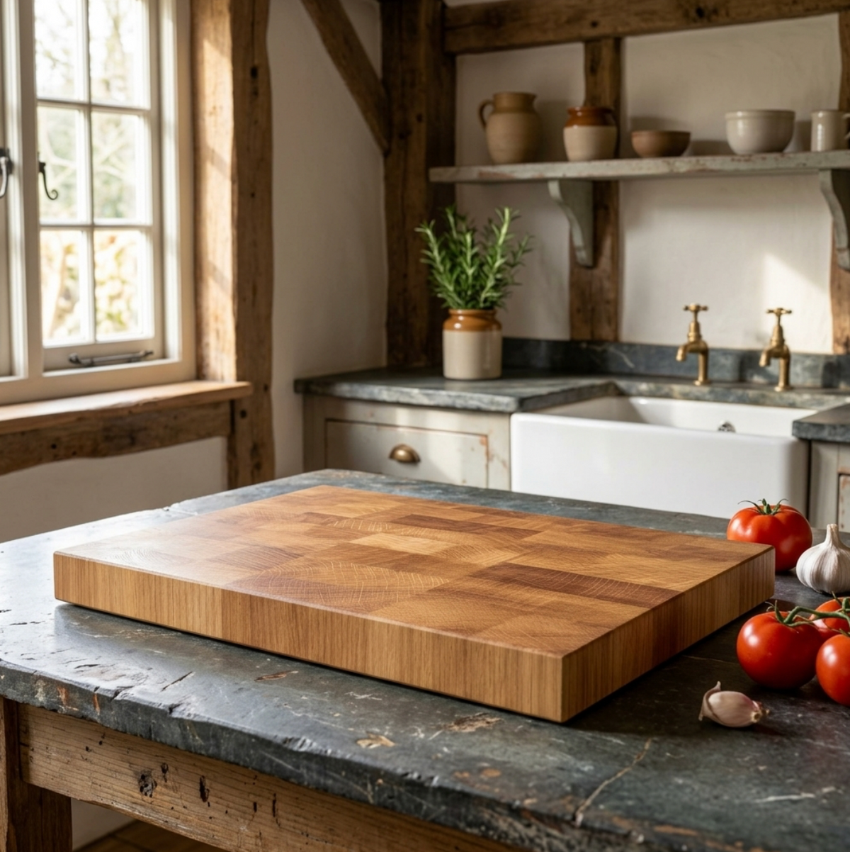 Solid Oak End Grain Chopping Board