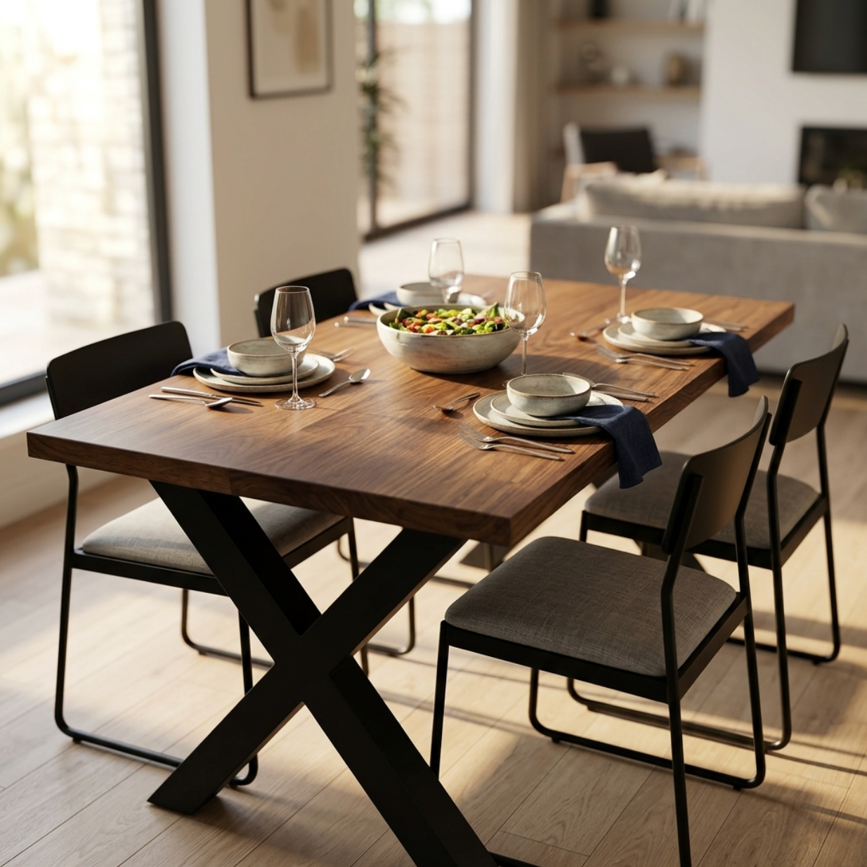 Premium Solid Walnut Dining Table
