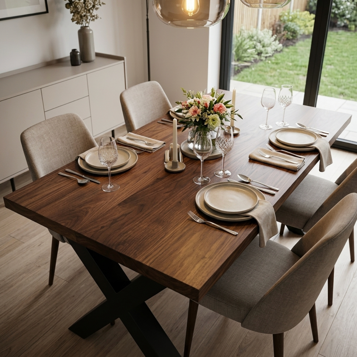 Premium Solid Walnut Dining Table