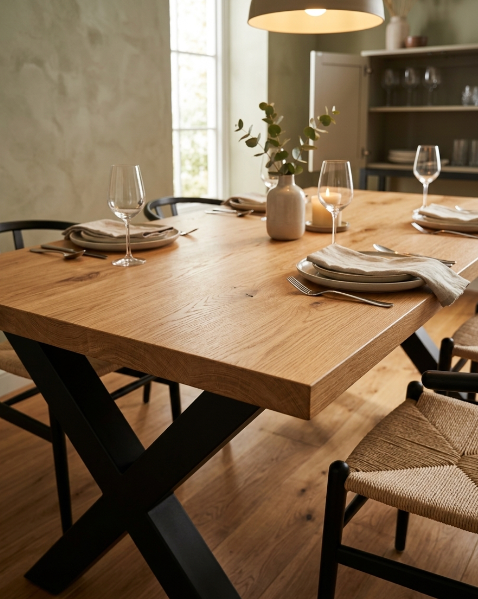 Premium Solid Oak Dining Table