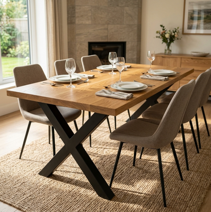 Premium Solid Oak Dining Table