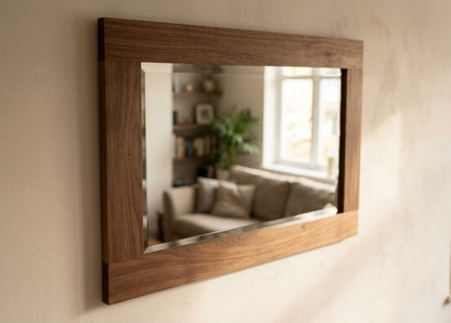 Solid Walnut Wooden Mirror