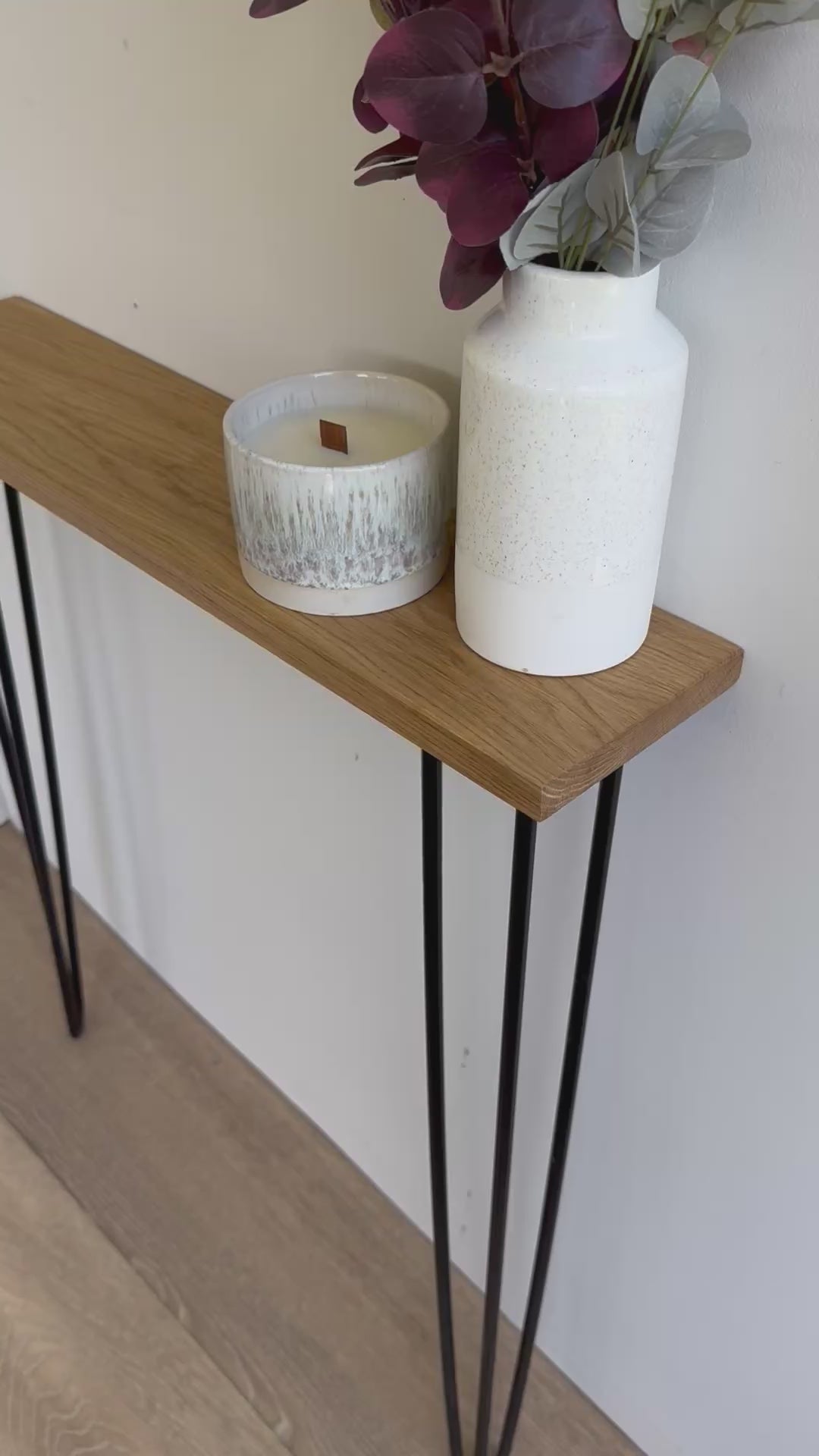 Oak Console Table