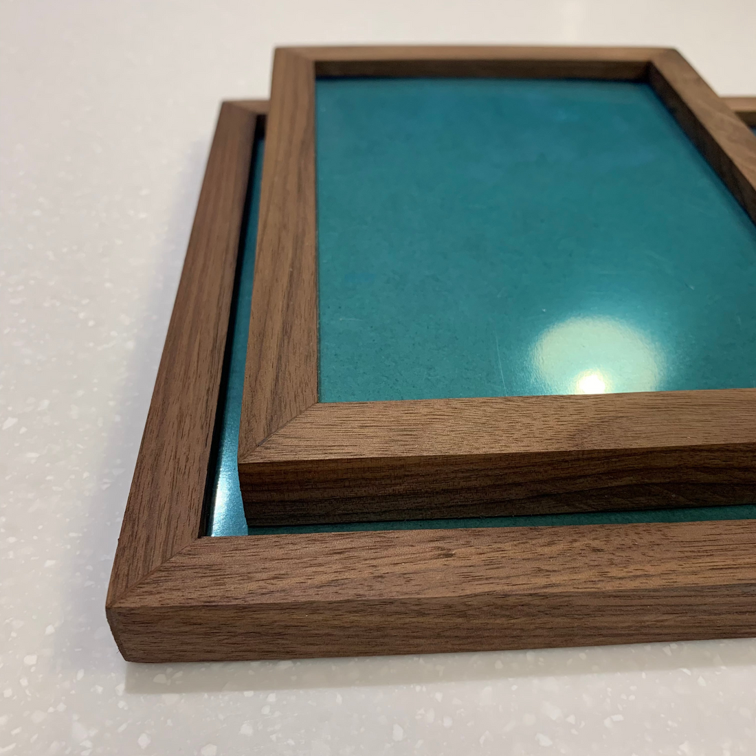 Handmade solid walnut picture frame