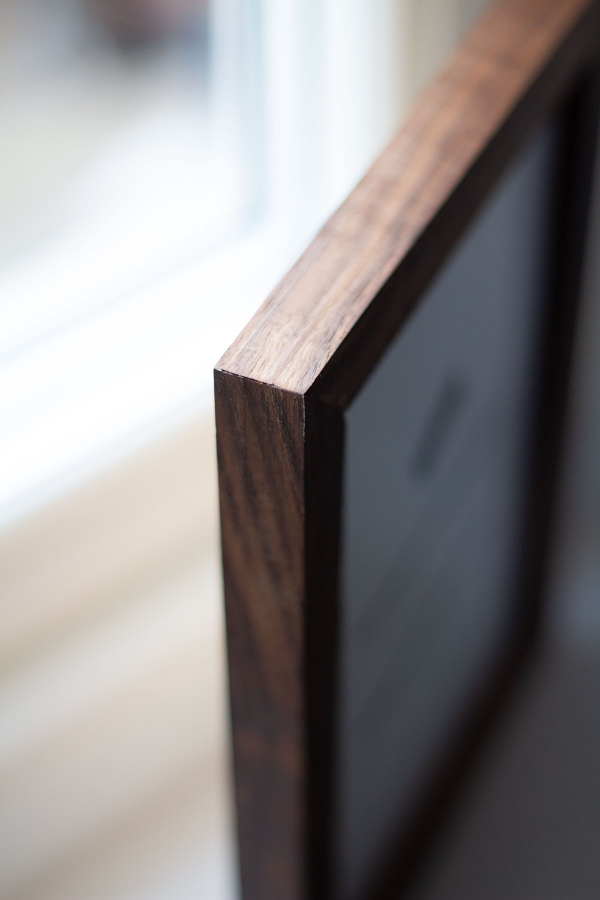 Handmade solid walnut picture frame