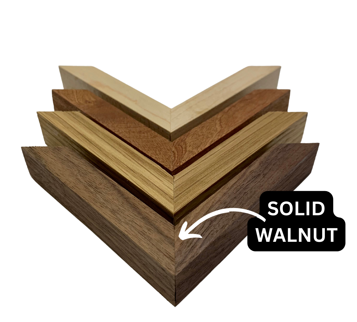 Square Walnut Frame Walnut Frame Walnut Wide – Framebridge